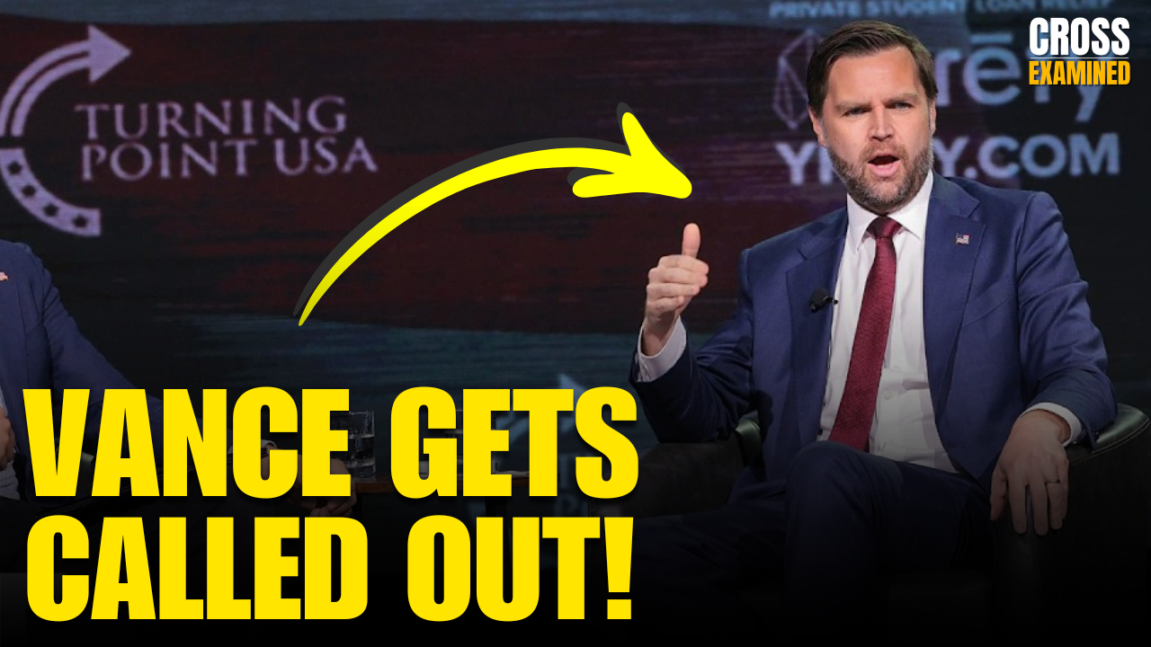 JD Vance Confronted By Man in Crowd on Gaza